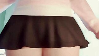 Petite teen 18+ Hana Lily bounces big ass and tight little 18+ pussy.