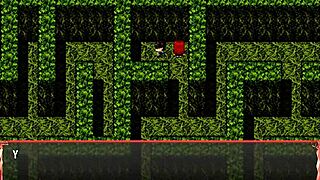 I play with furry and horsecock dildo in harem game