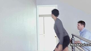 Curly Chocolate Girlfriend Gets Her Ass Fucked in Reality