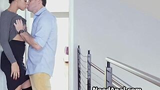 Curly Chocolate Girlfriend Gets Her Ass Fucked in Reality