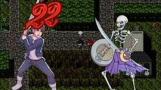 I play with furry and horsecock dildo in harem game