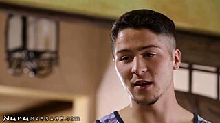 Nurumassage features busty milfs in nasty threesome fun. Jillian Janson shines!