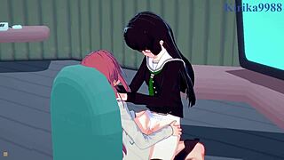 Marika Kato and Chiaki Kurihara in Wild Lesbian and Futanari Hentai Action