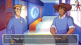 i'm playing overwatch academi34 part 2, it's bdsm with sexy slut