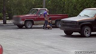 Latina Sucking Dick In Parking Lot