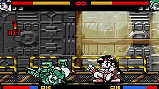 Climax Battle Studios fighters hentai, futanari sex fight on the ring 😈