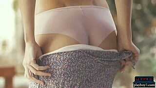 russian milf undresses in nature 😍