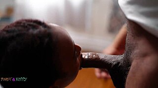 Ebony Kittylove Railed Hard from Behind, So Intense!