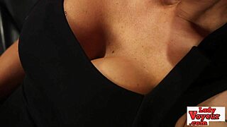 A female dominant beauty watches a loser masturbate