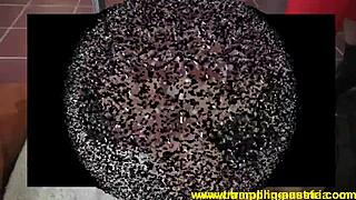 Trampling girls fetish with bound bondage and domination