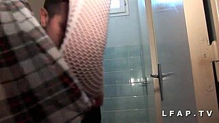 Young French Brunette in Double Penetration Club Scene  