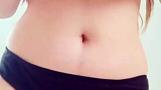 i gots hot massage on big cowboy boobs in black bikini