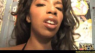 GLORYHOLE Action - Amazing Hot Interracial Blowjob Scene 25