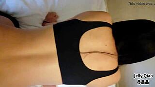 Damn, shemale gets pounded doggy style in hot lingerie and stockings!