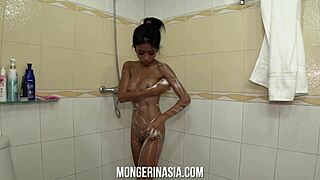 Beautiful Thai Stripper With Perky Tits Showering