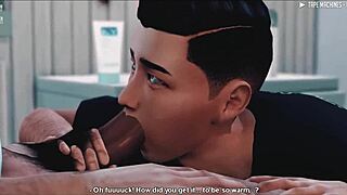 Virtual ride turns into wild gay banging