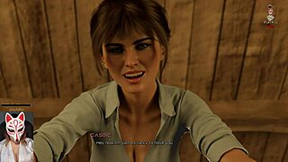 Artemis Plays Adult VN, Riding and Getting Cum in Mouth
