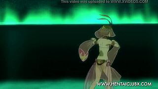 Belly dancing girls in Suisei no Gargantia DxD fan service