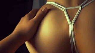 skinny girl with big ass in homemade pov, double cumshot scene