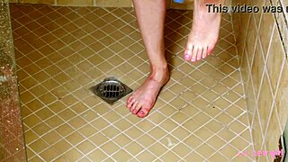 why does this captivating brunette love a steamy shower?