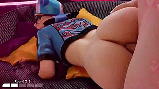 fap hero features sexy 3d girls giving footjobs and titty fucks to the music beat