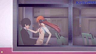 futaba sakura and ann takamaki and ren amamiya have intense sex in persona 5 hentai