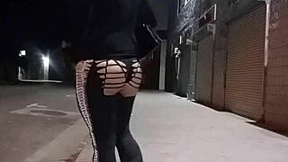 A Gay Latino With Bubble Butt Walks The Street