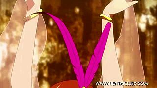 anime belly dancers teasing with seductive moves and charm