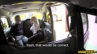 Busty Blonde Estate Agent Chick Gets Fucked In A Cab