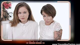 Kira Stone And Jeniffer Flex Feel Intense Pleasure In Threesome