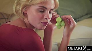 cute blonde strips naked just for you to watch