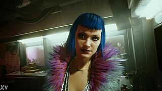 evelyn parker gets wild in hammer club sex scene, cyberpunk 2077 🔥