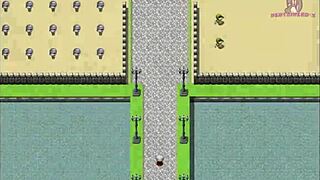 female knight gets her chest attacked by companions in this hentai