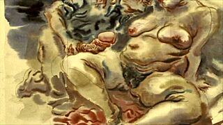 what secrets does this vintage erotic illustration hide?