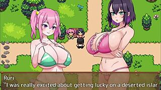 gozando nos peitos das três garotas gostosas da ilha - hypnotized uncle and big tits gal - 2 2 😍