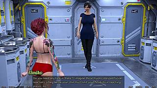 Stranded in space with a big tits MILF who wants to talk or more?