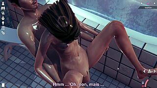 Skinny Girl Fucks In The Shower