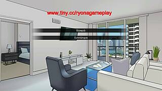 Hot Damn, Red-Haired Lady Bangs in ZB Hentai Game!