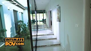 Your wife Shalina Devine and babysitter Lana Roy are pleasuring your cock! POV action!