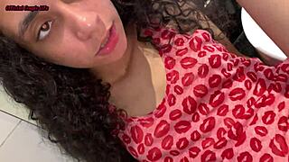 Slamming my young stepdaughter in secret bathroom action after her mom left. She screamed!