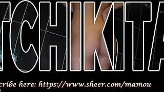 Striptease With Tchikita Part 1. Deepthroat And Ball Sucking In Shower.