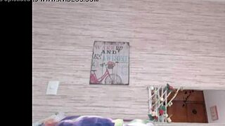 Latina camgirl inserts five big anal balls and huge butt plug into her gaping ass on webcam