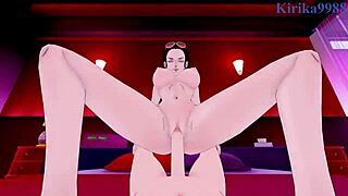 Nami and Nico Robin in Intense Sex