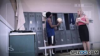 spizoo - sarah vandella sucking a big black cock big boobs and big booty