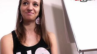 Shy European Teen Tries Anal at First Casting