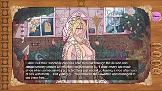 weird goddess in cute outfit saves world in magic dorm game.