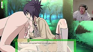 i took down tsunade and ended up in a 3some blowjob creampie scene