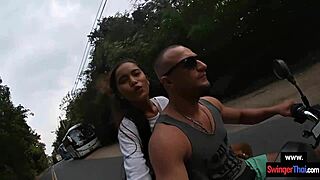 My Thai teen 18+ girlfriend, uh, gives me blowjob after workout, so hot!