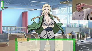 i took down tsunade and ended up in a 3some blowjob creampie scene