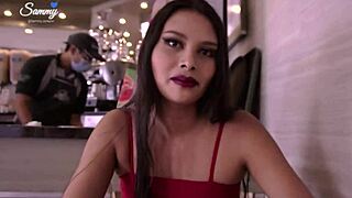 Mexican Teen Waiting For Boyfriend At Park For Dirty Anal Creampie Sex